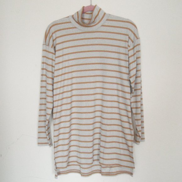 Vanessa Virginia | Mustard & Cream Shimmer Tunic - Picture 2 of 12